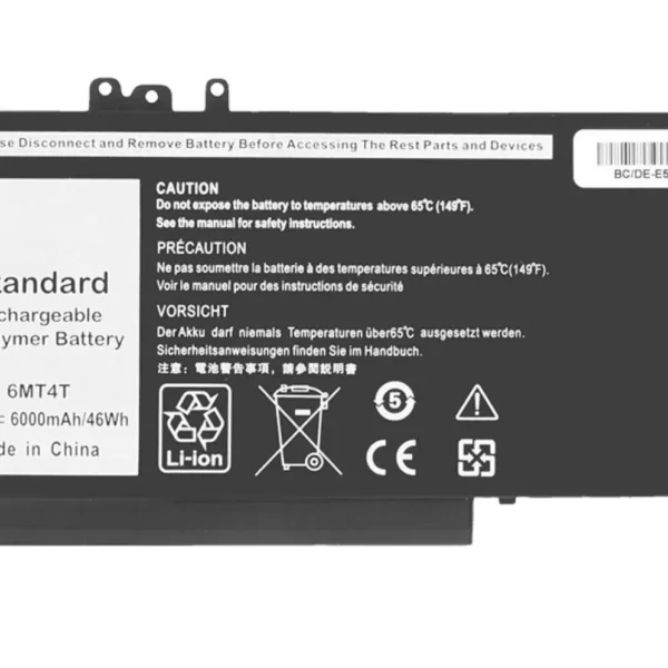 Dell Latitude 6MT4T G5M10 E5270 E5470 P62G E5250 5450 E5450 E5550 5550 E5570 P37F